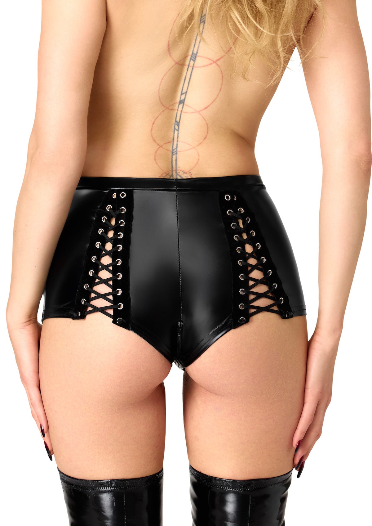 Backbeat Lace-Up Shorts garment view 3