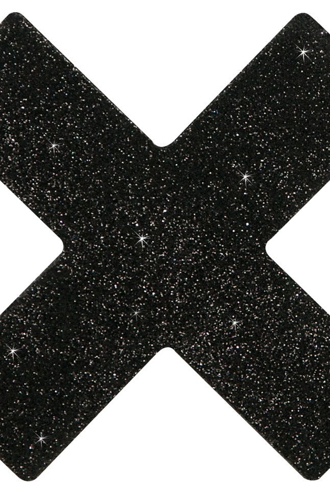 Glitter Nipple Sticker - Cross